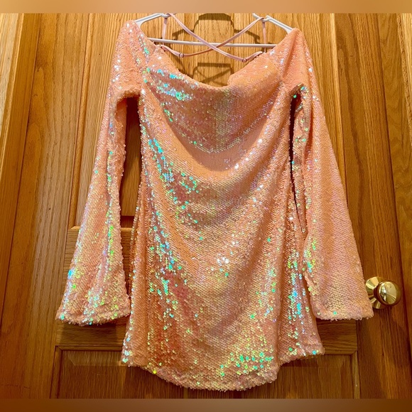 NWT Small Dolls Kill Club EXX Starry Eyed Romance Mini Over Shoulder Mini Dress - Picture 1 of 16